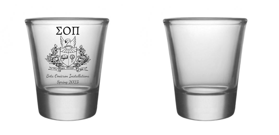 Customizable 1.5oz Thick Base Clear BarConic® Shot Glass