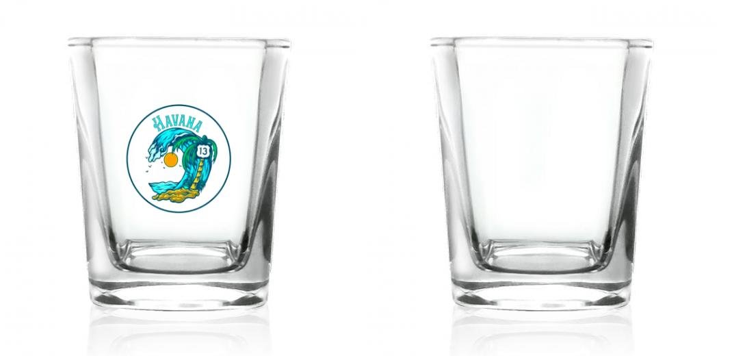 Customized 2.25oz Square BarConic® Shot Glass