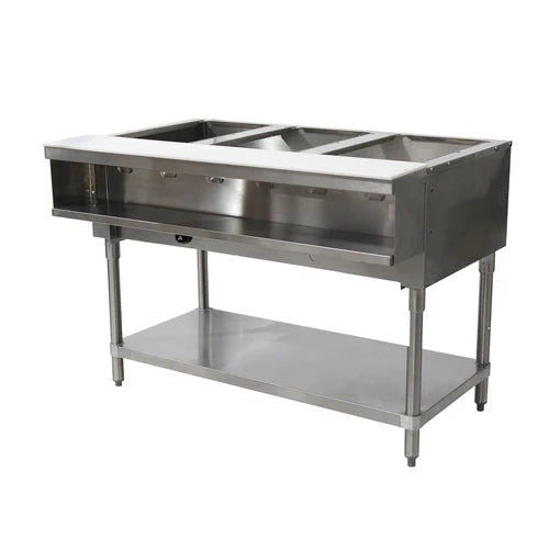 Advance Tabco WB-3G-NAT-X Water Bath Hot Food Table, Natural Gas, 47-1/8
