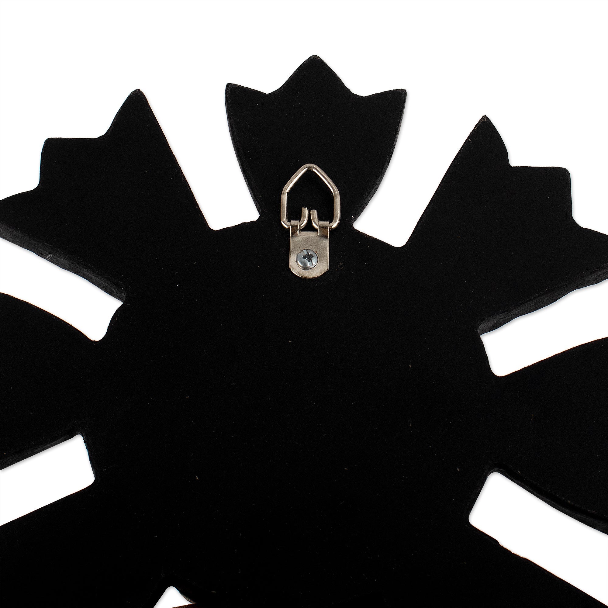 Sun-Themed Black Bronze Gilded Wood Wall Accent Mirror - Wisdom Beams